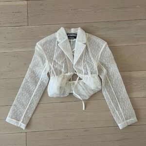 La Veste Dentelle Cropped Jacket